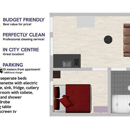 Budget Apartment Lelo Centar 5 Osijek Eksteriør billede